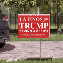 Load image into Gallery viewer, Latinos for Trump Yard Sign