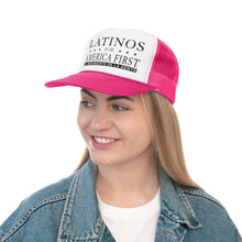 Load image into Gallery viewer, Latinos for America First Trucker Cap
