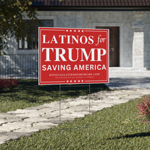 Load image into Gallery viewer, Latinos for Trump Yard Sign
