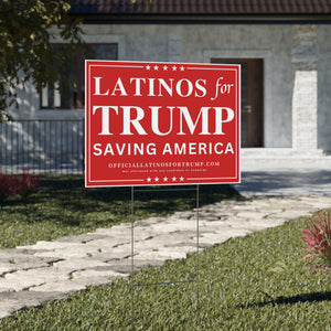 Latinos for Trump Yard Sign