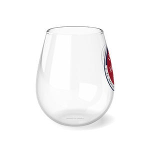 Stemless Latinos for America First Wine Glass