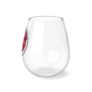 Stemless Latinos for America First Wine Glass