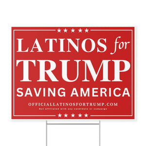 Latinos for Trump Yard Sign